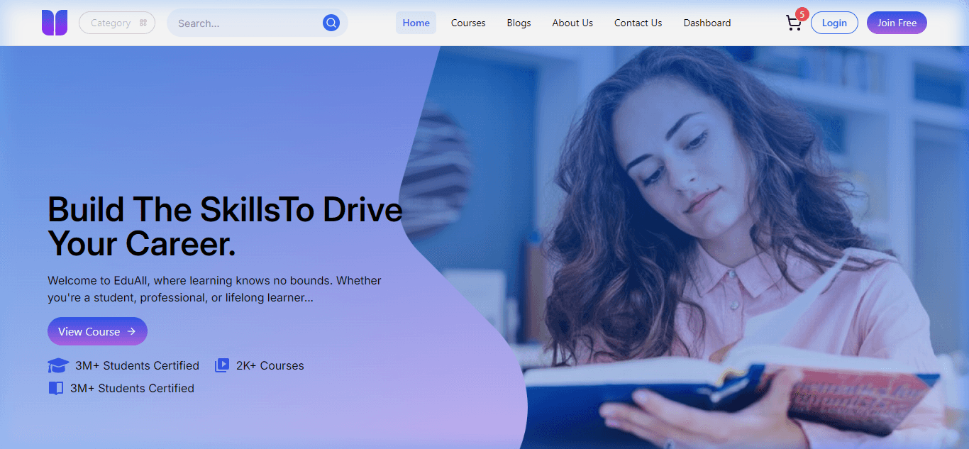 Screenshot preview of Dot LMS - EduAll Skill Development & E-Learning Platform