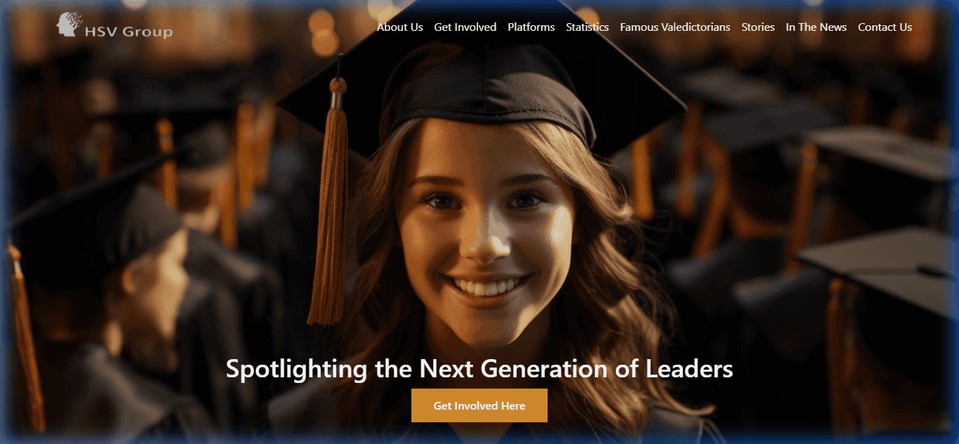Screenshot preview of HSV Group - High School Valedictorian & Leadership Network