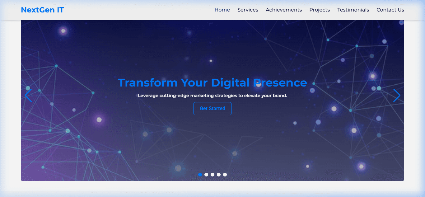 Screenshot preview of NextGen IT - Innovative Digital Solutions Agency