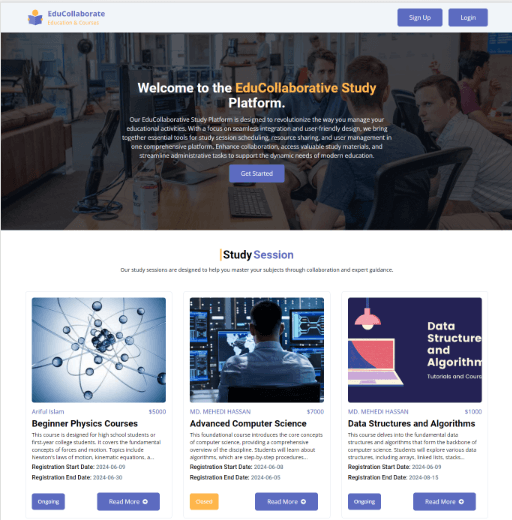 Education Collaborative Study Platform screenshot 2